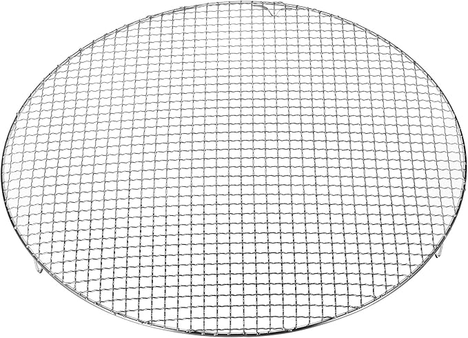 HARFINGTON Round Cooking Rack 19.7-inch Stainless Steel Cross Wire Barbecue Grill Net with 20mm Legs for Cooking Baking Steaming BBQ