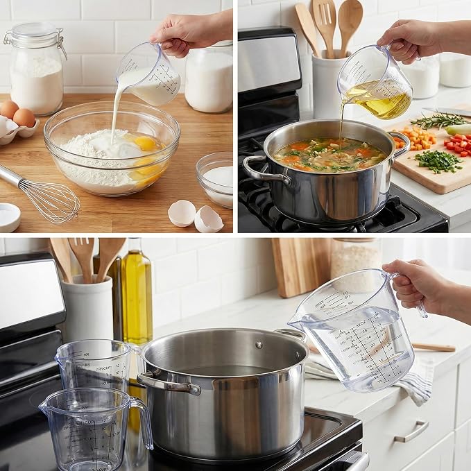 20PCS Measuring Cups and Spoons Set, Mituer Stainless Steel Nesting Kitchen Cooking Baking Measuring Set for Dry and Liquid Ingredients