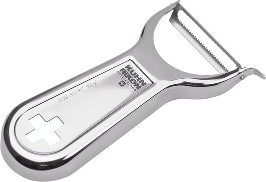 "Swiss Metallic" Piranha Cross Peeler, Silver