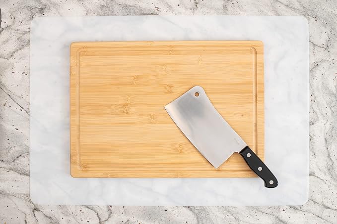 GASARÉ, Set of 2, Extra Large, Thick, Silicone Mats for Kitchen Counter, Heat Resistant Mats, Countertop Protector, Non-Slip, Easy to Clean, 25 x 17 Inches x 1.4mm, White