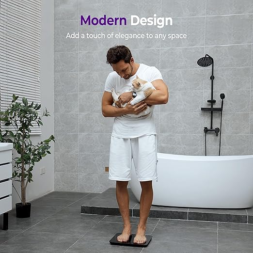 Bathroom Scales Digital Weight 450lb, Most Accurate to 0.05lb | Extra LED Display with Large Clear Numbers for Body Weighting, Baby, Pet, Elderly Home Use, Sturdy and Durable Base Machine