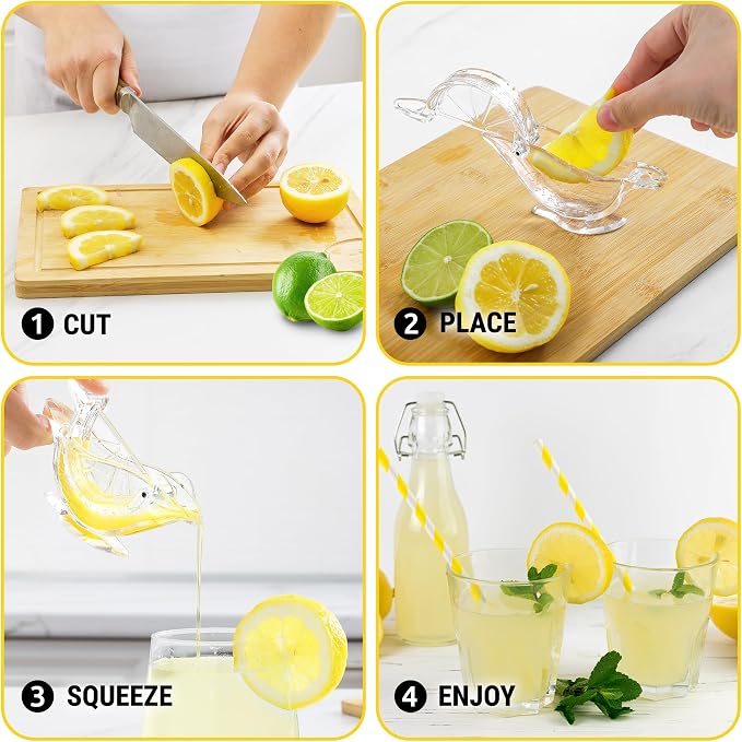 Zulay Kitchen Bird Lime Squeezer – Easy Bird Lemon Squeezer with Pour Spout – Durable Plastic Citrus Press for Lime Wedges & Slices – Fun Bird Design Juicer for Bar, Holiday Gifts – 2 Pack