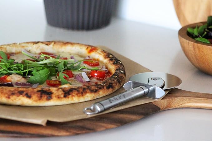 Tala Stainless Steel Pizza Cutter, Pizza Wheel Perfect for Cutting Freshly Cooked Pizza into Slices, Dishwasher Safe, 20.7 x 7.5 x 1.6 cm
