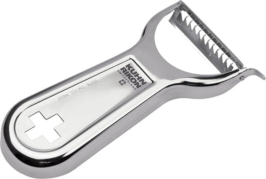 "Swiss Metallic" Julienne Cross Peeler, Silver