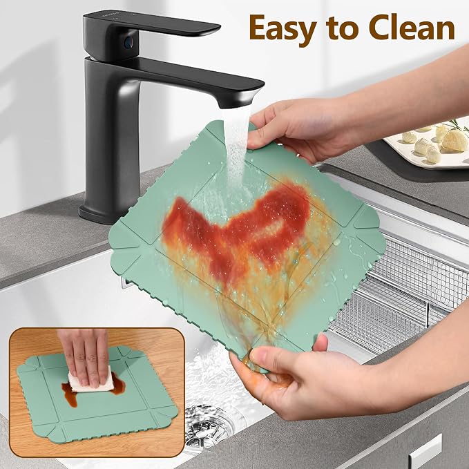 Magnetic Silicone Trivet & Pot Holder, Kitchen Heat Resistant Mat | Trivets for Hot Dishes, Hot Pots & Pans, Non-Slip Hot Pads for Countertops & Dining Table & Oven, Jar Opener & Spoon Rest