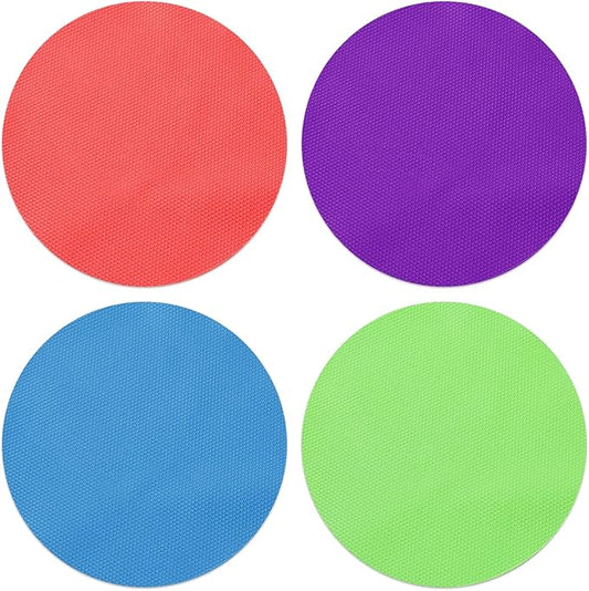 Rubber Jar Opener, 4PCS Jar Opener Gripper Pad for Weak Hands | Rubber Jar Opener Gripper Pad for Seniors with Arthritis, Heat Insulation Kitchen Coasters
