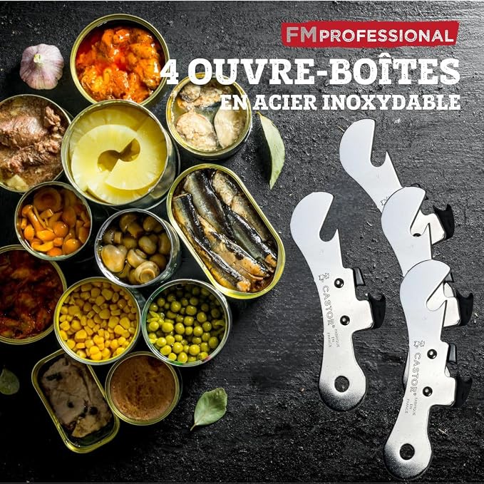 FM Professional Can Opener Set of 4
