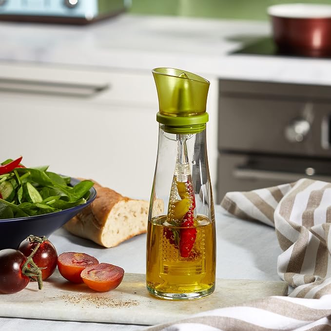 Tescoma Oil Dispenser Bottle with infuser 8,5oz, with no-drip Spout for 250 ml