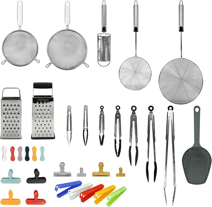 Fackelmann 4 Sided Universal Grater, Box Grater, Stainless Steel, 23.5x10.5x8cm, Silver