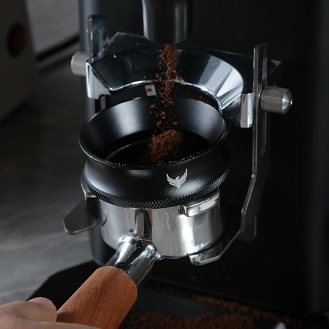 58mm Magnetic Espresso Portafilter Dosing Funnel and Puck Screen Set Coffee Dosing Ring And Filter Compatible with 58mm Portafilter Basket Premium Espresso Machine Accessories