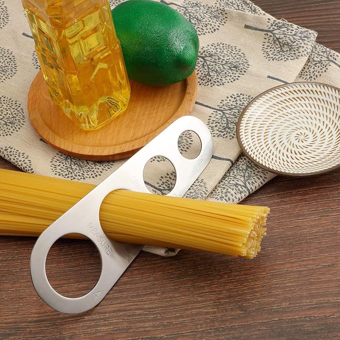 3 Pieces Spaghetti Spoon and Pasta Tong, Stainless Steel Comb Shaped Tongs, Noodles Pasta Clip Kitchen Cooking Tool