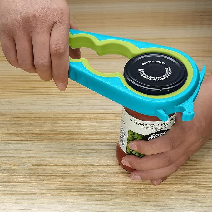Otstar Jar Opener & Bottle Opener for Seniors with Arthritis, Weak Hands | Adjustable Lid Opener Effortlessly Opens Jars, Bottles & Pop-Top Cans, Great for Senior Parents, Grandparents, or Loved Ones