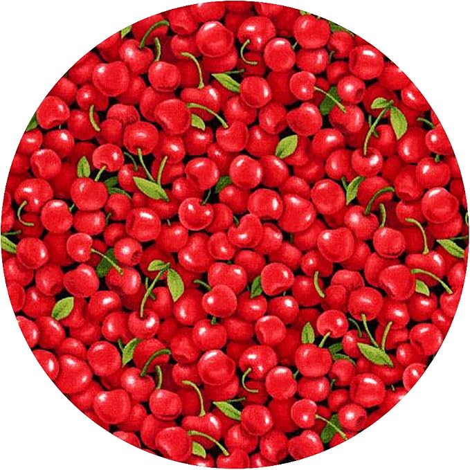 Andreas Silicone Jar Opener, Cherries – 6.25" Non-Slip Lid Gripper & Garlic Peeler, Dishwasher Safe, Multi-Use, Durable Silicone & Fabric, Made in the USA, JO-4