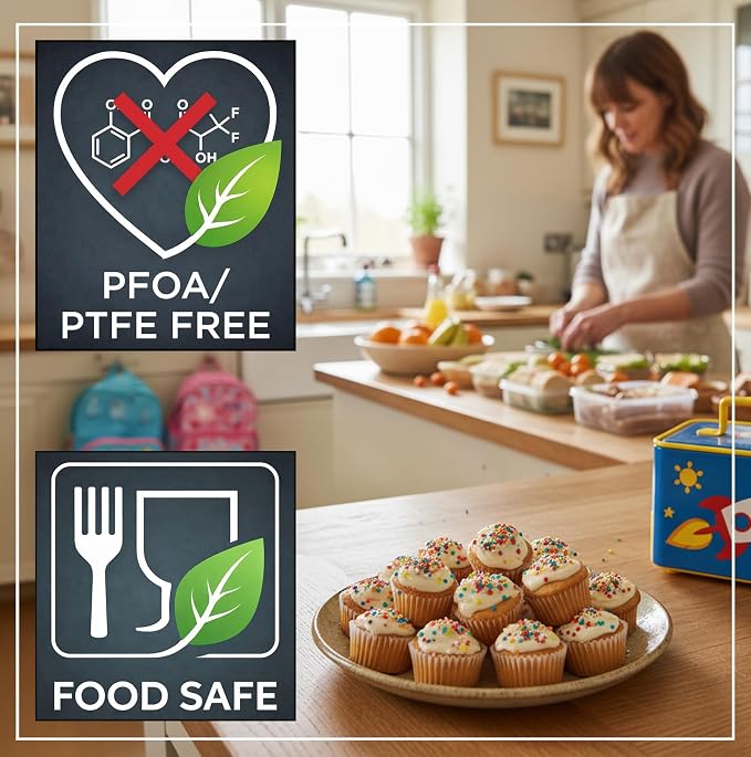 Wrenbury 24-Cup Mini Muffin Pan - PFOA-Free Non-Stick, Premium Carbon Steel | 1.8" Cups, Dishwasher Oven and Freezer Safe, Heavy Gauge