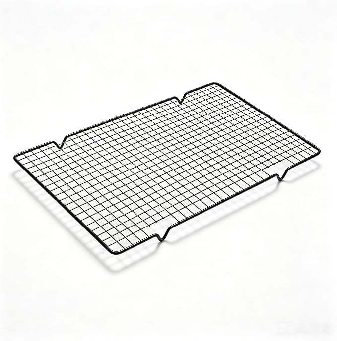 Cooling Rack Set of 1, 10" x 16" No Warp Heavy Duty Stainless Steel Baking Rack - Fits Half Sheet Pan, Oven Safe 575°F,for Baking, Roasting & Dehydrating, Dishwasher Safe