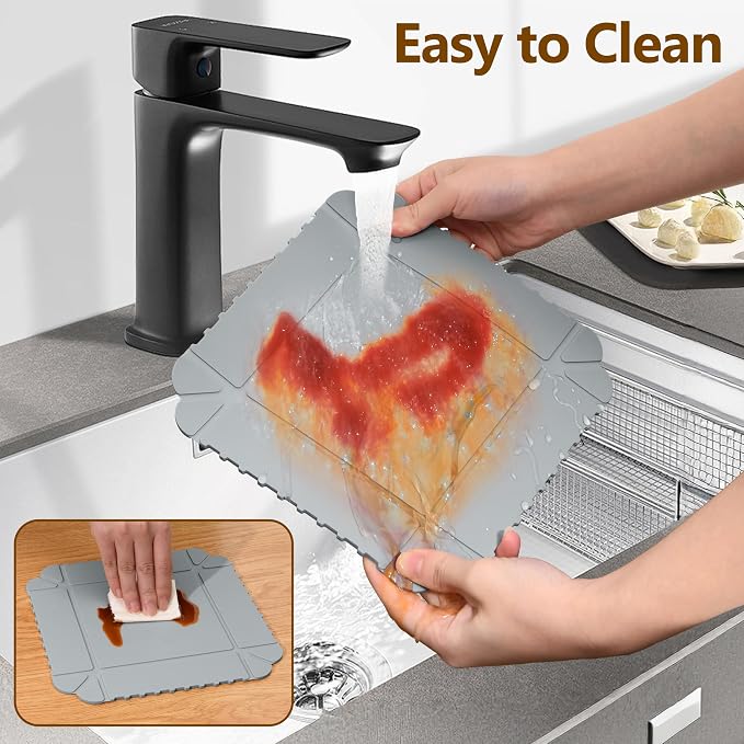 Magnetic Silicone Trivet & Pot Holder, Kitchen Heat Resistant Mat | Trivets for Hot Dishes, Hot Pots & Pans, Non-Slip Hot Pads for Countertops & Dining Table & Oven, Jar Opener & Spoon Rest