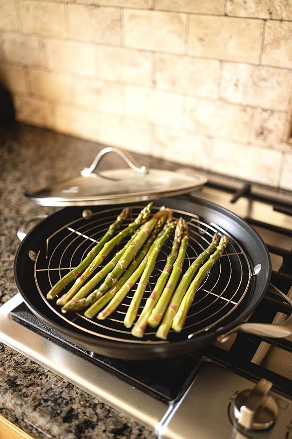 KITCHENATICS Round Cooling Rack Stainless Steel Steamer Rack Set of 3 | Used for steaming, canning, cooling cakes and lining air fryer or pressure cooker baskets for cooking