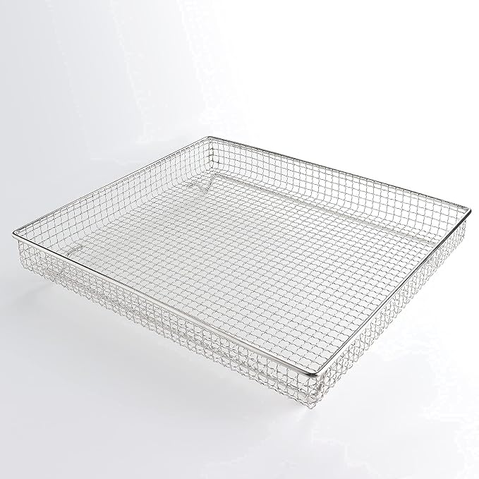 Air Fryer Basket, Compatible with Cuisinart TOA-60 Series/TOA-65 Air Fryer. Made with 304 Food-Grade Stainless Steel Wire Rack for Cooking and Baking in a Convection Toaster Oven