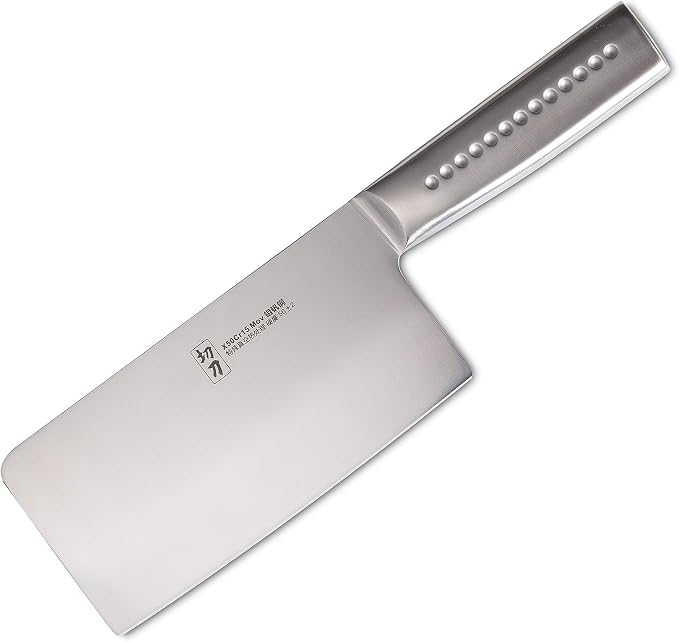 Meat Cleaver, MATTSTONE HILL 7 Inch Chinese Cleaver Knife - Vegetable Cleaver, Asian Chef Knife, German Steel, 304 Stainless Steel Handle