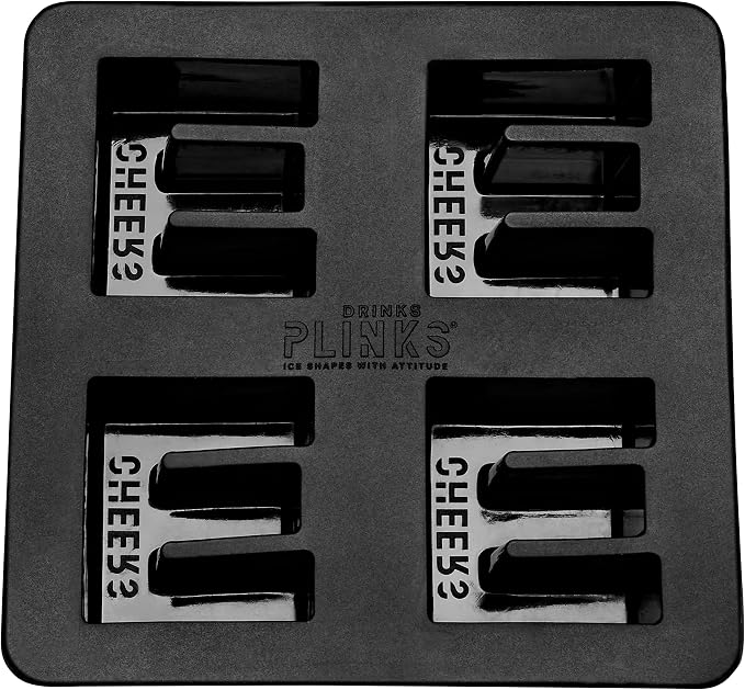 DRINKSPLINKS Custom Letter E Ice Cube Molds. Monogram Ice Cube Mold with Initials. Large Monogrammed Silicone Trays for Bourbon, Whiskey and Cocktails. Fun, Customized Gifts for Men and Women.