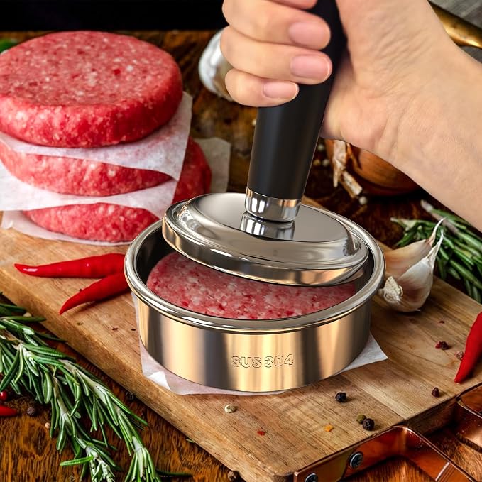 Meat Pounder Tenderizer，Stainless Steel Round Chicken Tenderizer，Kitchen Mallet, Meat Masher Tool，Kitchen Meat Mallet for Flattening Steak Beef Poultry