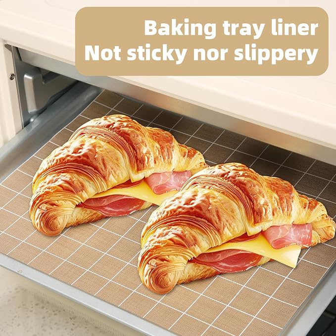 Silicone Baking Mat Roll 12IN*5FT Free Cutting, Non-Slip Pastry Mat, Non-Stick Reusable Air Fryer Liner, Oven Liners, Counter Mat, Freeze Dryer Mat, Easily Cut to Size Fit All Ovens Pans Tins Dishes