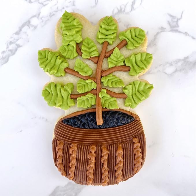 Ann Clark Tropical Houseplant Fiddle Leaf Fig Cookie Cutter, 4" Made in USA