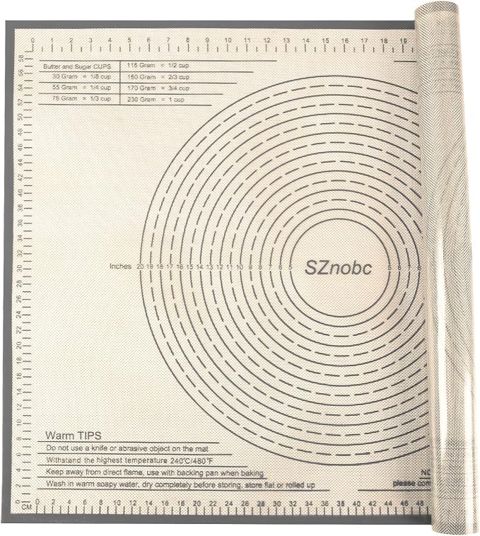 Silicone Pastry Mat 34X26 inch Baking mat Perfect for Dough, Pastry, Pie Crust, Fondant, Cookies, Bread, Pasta/Pizza,Pastry Board, Kitchen Counter Mat