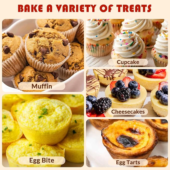 HKNMTT Silicone Muffin Pans for Baking 12Cups BPA-Free Egg Bites Mold | Regular Size, Non-Stick, Food-Grade, Oven Safe, Cupcake Pan Muffin Tin