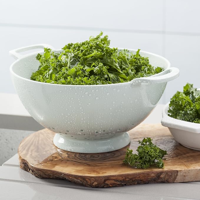 Zeal Melamine Colander, Sage Green, 30.5 x 24 x 12.5 cm