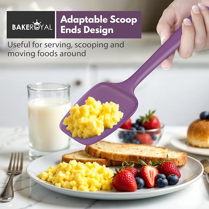 BakeRoyal Silicone Spatulas Set - Berry