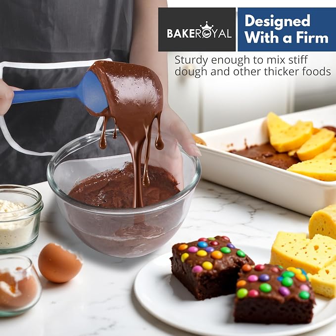 BakeRoyal Silicone Spatulas Set - RoyalBlue