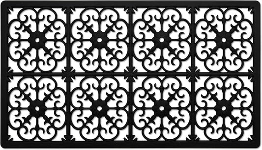 GASARÉ, Extra Large, Thick, Silicone Trivet for Hot Dishes, Pots, and Pans, Heat Resistant Mat for Countertop, Hot Pad for Kitchen, Easy to Clean, 21 x 12 x 3/8 Inches, Black