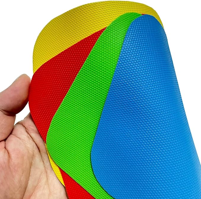8 Pack Jar Opener Gripper, Rubber Jar Opener Gripper Pad for Seniors with Arthritis, Jar Lid Opener, Bottle Cap Opener for Weak Hands (Blue,Green,Red,Yellow)