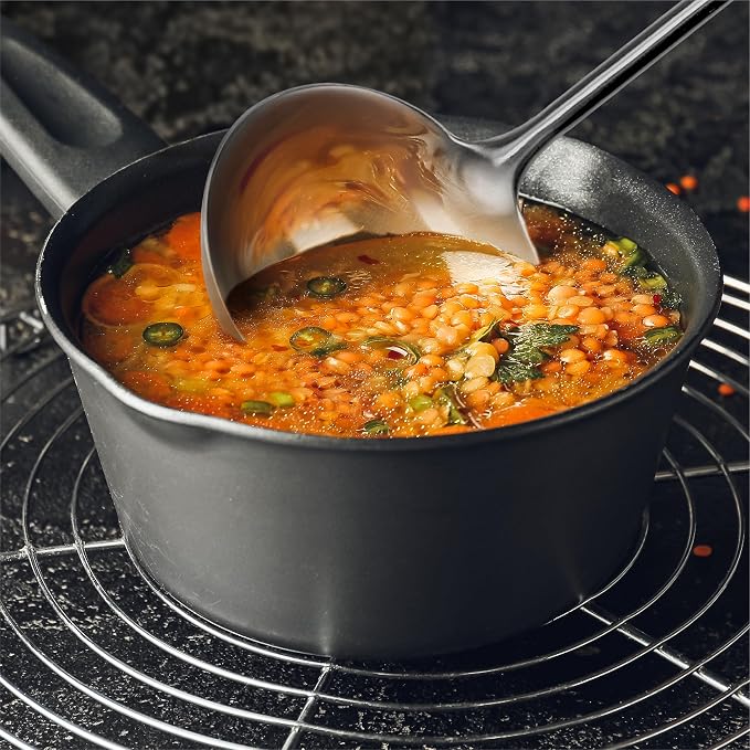 Starfrit Stainless Steel 13.8'' Asian Style Ladle -Perfect for Wok Cooking, Soups and Sauces