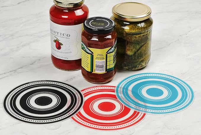 RSVP International Silicone Multi-Purpose Kitchen Tool Jar Opener/Non Skid Pad, 6.5 Round, Black