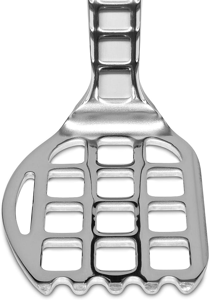 Smallish Egg & Potato Masher, Heavy Duty Stainless Steel, Hand Smasher For Potatoes Avocado and Beans 7.4” Mashing Utensils