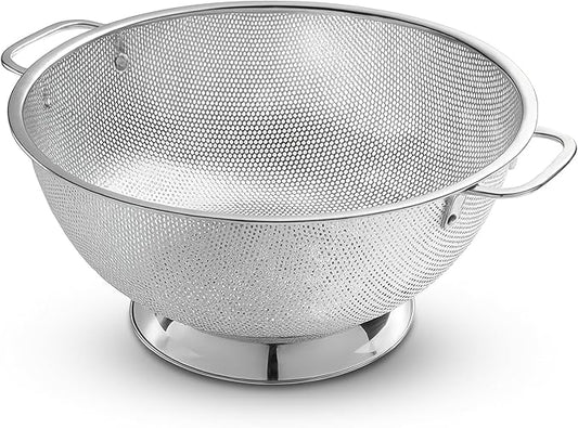 Bellemain Colander for Kitchen – 5 Qt Stainless Steel Strainer with Handle - Pasta Strainer Bowl for Pasta, Spaghetti, Vegetables, Fruit, and Pot Draining - Stainless Steel Colander