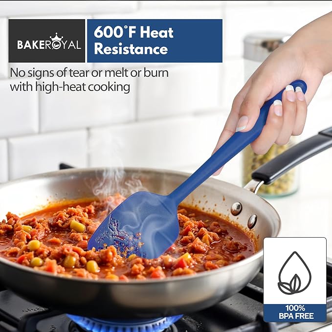 BakeRoyal Silicone Spatulas Set - RoyalBlue