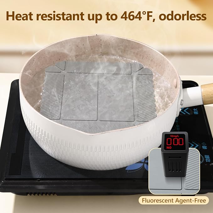 Magnetic Silicone Trivet & Pot Holder, Kitchen Heat Resistant Mat | Trivets for Hot Dishes, Hot Pots & Pans, Non-Slip Hot Pads for Countertops & Dining Table & Oven, Jar Opener & Spoon Rest