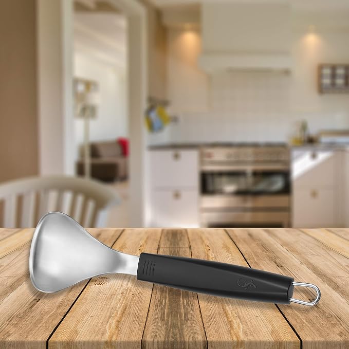 Lurch Germany Tango Ice Cream Scoop Scraper Stainless Steel 8.2 x 2.3 Inches / 3 x 6 x 22 cm - Black