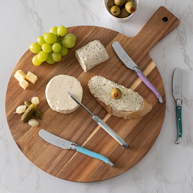 French Home 7-PieceCheeseKnifeSets (Plum Rose)