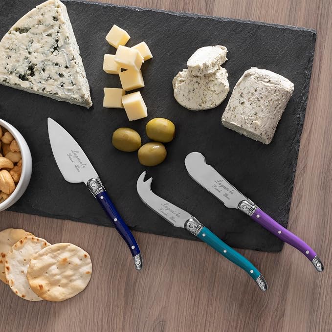 French Home 7-PieceCheeseKnifeSets (Plum Rose)