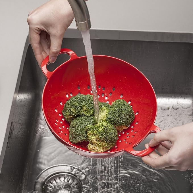 Zeal Melamine Colander/Strainer (20cm) -Red