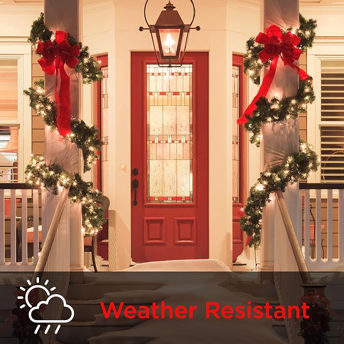UltraPro Outdoor Dusk to Dawn Outlet Timer with Countdown, Dual Outlet Light Sensor Plug, 8/6/4/2 Hour Settings, Weather‑Resistant Seasonal & Landscape Lighting Control, 2 Pack, Black, 71070