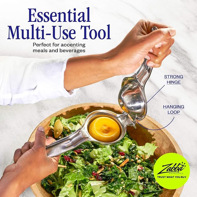 Innovee Group. 1 pack. Nuvantee Lemon Squeezer, Stainlees Steel Manual Citrus Press. Includes Lemon Recipes Ebook. Quality 18/10