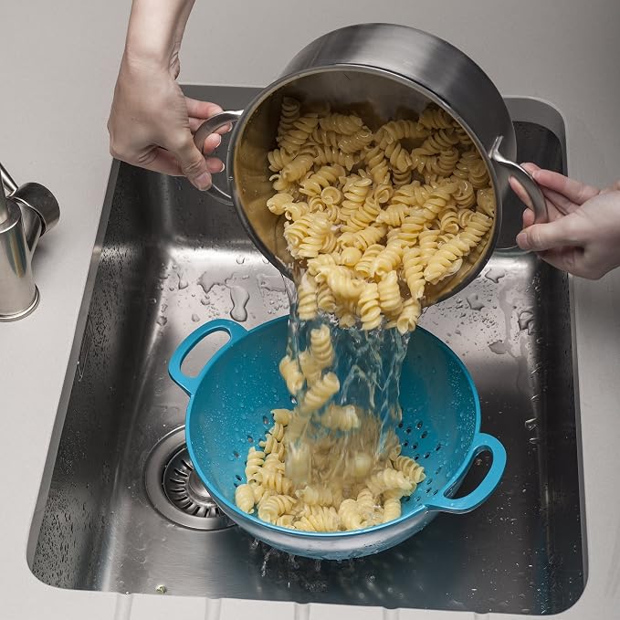 Zeal Colander, Aqua, 24cm