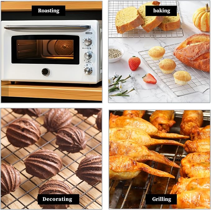 Cooling Racks for Cooking and Baking, Suitable for 10" x 15" Sheet Pan | For Grilling, Roasting, Drying, Oven and Dishwasher Safe