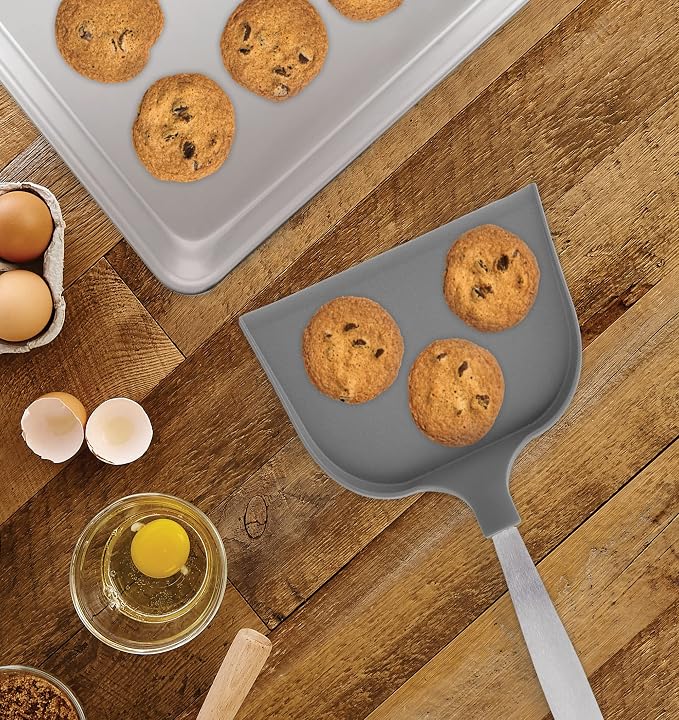 Mrs. Anderson’s Baking Jumbo Cookie Spatula, 18/8 Stainless Steel and Nylon, Over 6-Inches Wide