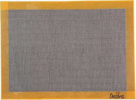 Decora, 9260256 Silicone Mat Microperforated Washable and Reusable Resistant to -40°C + 230°C Perfect for Baking Biscuits and Shortcrust Pastry Dimensions: 385 x 285 mm